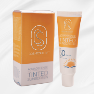 Cosmosheer Aquadefense Tinted Sunscreen SPF 50 PA ++++ (Protection from UVA & UVB rays ) 50 ml
