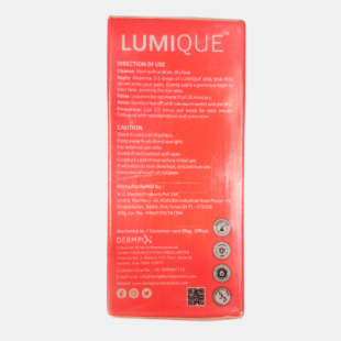 LUMIQUE SERUM back